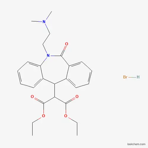 diethyl 2-[5-[2-(dimethylamino)ethyl]-6-oxo-11H-benzo[c][1]benzazepin-11-yl]propanedioate;hydrobromide