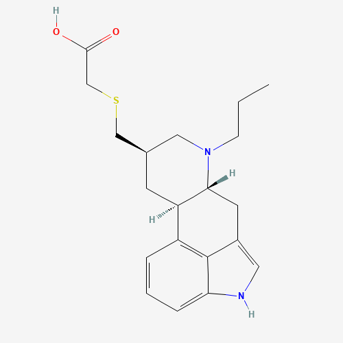 Aceticacid,2-[[[(8β)-6-propylergolin-8-yl]methyl]thio]-