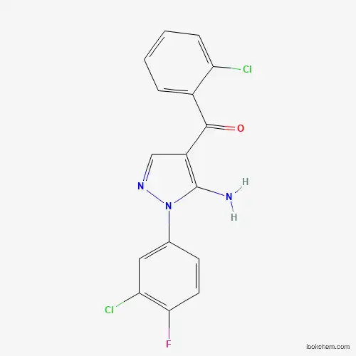 (5-AMINO-1-(3-CHLORO-4-FLUOROPHENYL)-1H-PYRAZOL-4-YL)(2-CHLOROPHENYL)METHANONE