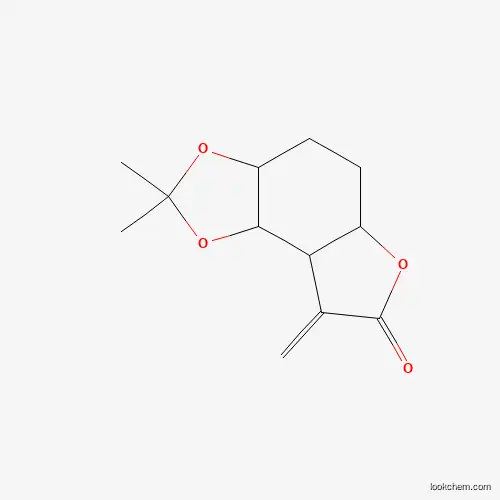 Molecular Structure of 65277-15-8 (2,2-Dimethyl-8-methylidene-3a,4,5,5a,8a,8b-hexahydro-[1,3]dioxolo[4,5-e][1]benzofuran-7-one)