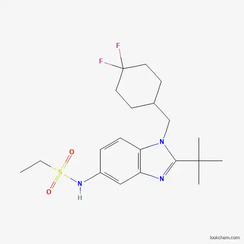 Ethanesulfonamide, N-(1-((4,4-difluorocyclohexyl)methyl)-2-(1,1-dimethylethyl)-1H-benzimidazol-5-yl)-