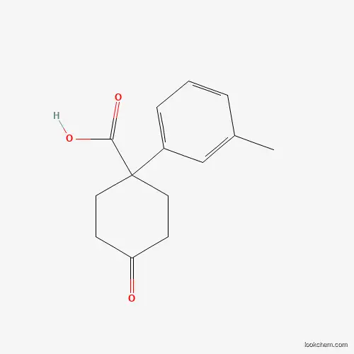 Molecular Structure of 887978-60-1 (4-Oxo-1-(M-tolyl)cyclohexanecarboxylic acid)