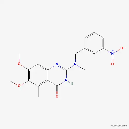 4(3H)-QUINAZOLINONE, 6,7-DIMETHOXY-5-METHYL-2-[METHYL[(3-NITROPHENYL)METHYL]AMINO]-