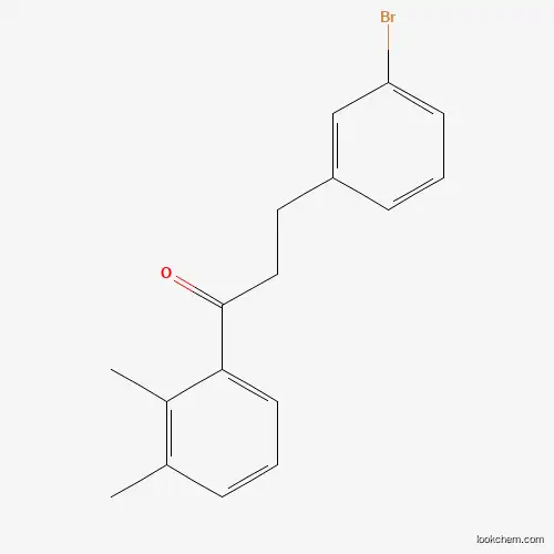 Molecular Structure of 898760-18-4 (3-(3-Bromophenyl)-1-(2,3-dimethylphenyl)propan-1-one)
