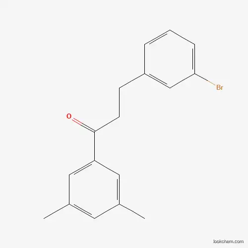 Molecular Structure of 898760-33-3 (3-(3-Bromophenyl)-1-(3,5-dimethylphenyl)propan-1-one)