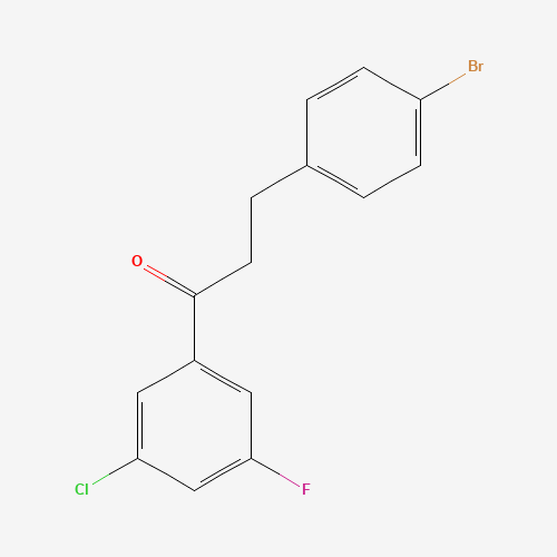 3-(4-BROMOPHENYL)-3'-CHLORO-5'-FLUOROPROPIOPHENONE