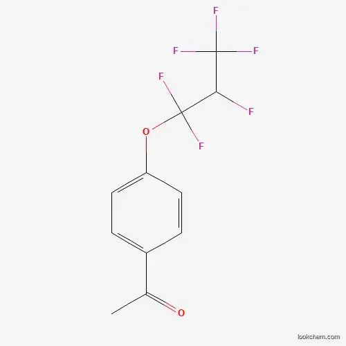 Molecular Structure of 933673-41-7 (1-[4-(1,1,2,3,3,3-Hexafluoro-propoxy)-phenyl]-ethanone)