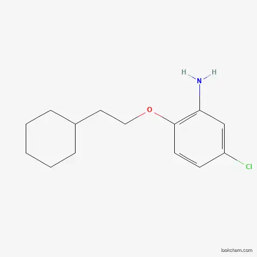 Molecular Structure of 946682-46-8 (5-Chloro-2-(2-cyclohexylethoxy)aniline)