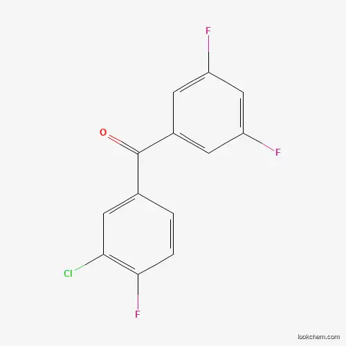 Molecular Structure of 951890-31-6 (3-Chloro-3',4,5'-trifluorobenzophenone)
