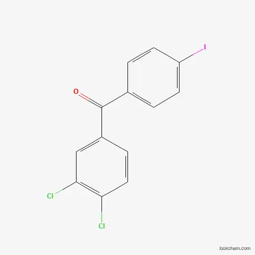 Molecular Structure of 951891-50-2 (3,4-Dichloro-4'-iodobenzophenone)