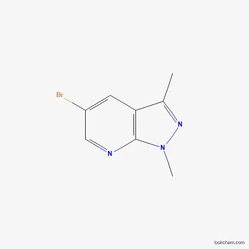 Molecular Structure of 1016842-99-1 (5-bromo-1,3-dimethyl-1H-pyrazolo[3,4-b]pyridine)