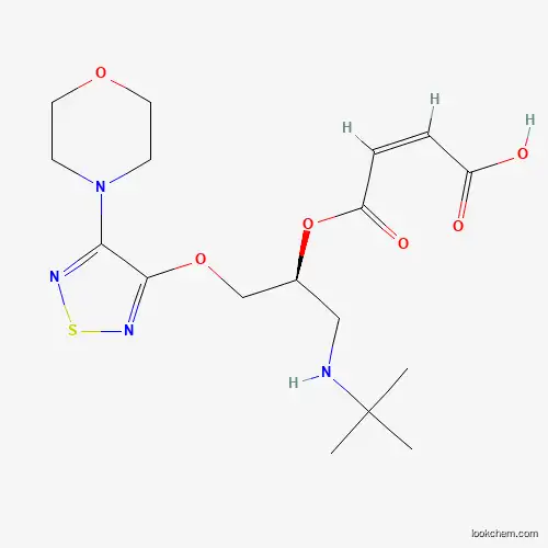 (Z)-4-[(2S)-1-(tert-butylamino)-3-[(4-morpholin-4-yl-1,2,5-thiadiazol-3-yl)oxy]propan-2-yl]oxy-4-oxobut-2-enoic acid CAS No.1026075-53-5