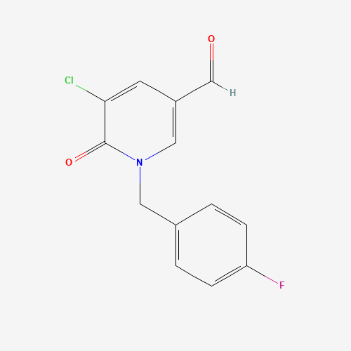 5-chloro-1-(4-fluorobenzyl)-6-oxo-1,6-dihydro-3-pyridinecarbaldehyde