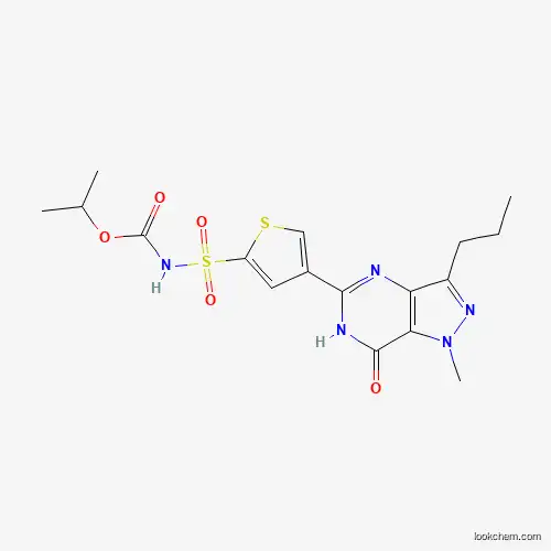 isopropyl 4-(1-methyl-7-oxo-3-propyl-6,7-dihydro-1H-pyrazolo[4,3-d]pyrimidin-5-yl)thiophen-2-ylsulfonylcarbamate