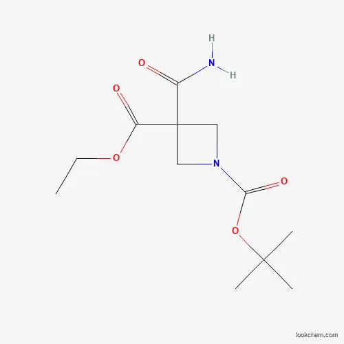 1-tert-butyl 3-ethyl 3-carbamoylazetidine-1,3-dicarboxylate