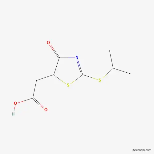 Molecular Structure of 1142201-36-2 ([2-(Isopropylthio)-4-oxo-4,5-dihydro-1,3-thiazol-5-yl]acetic acid)