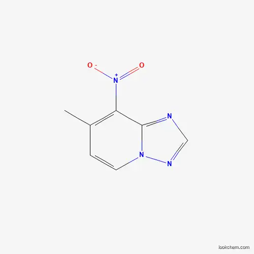 Molecular Structure of 1150617-74-5 (7-Methyl-8-nitro-[1,2,4]triazolo[1,5-a]pyridine)