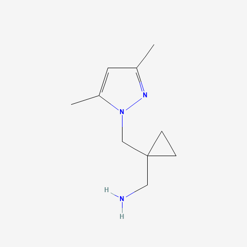 ({1-[(3,5-dimethyl-1H-pyrazol-1-yl)methyl]cyclopropyl}methyl)amine
