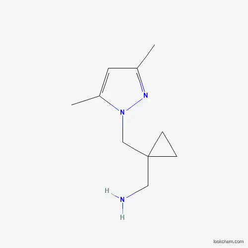 Molecular Structure of 1177355-20-2 (({1-[(3,5-dimethyl-1H-pyrazol-1-yl)methyl]cyclopropyl}methyl)amine)