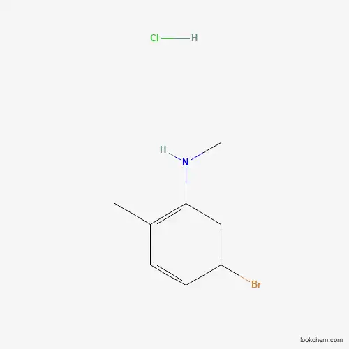 Molecular Structure of 1187386-32-8 (5-Bromo-N,2-dimethylaniline hydrochloride)