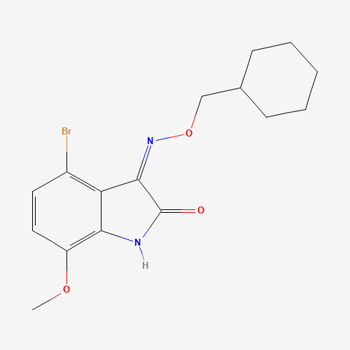 4-bromo-3-(cyclohexylmethoxyimino)-7-methoxyindolin-2-one