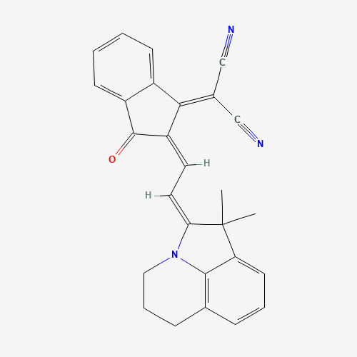 2-((Z)-2-((E)-2-(1,1-DIMETHYL-5,6-DIHYDRO-1H-PYRROLO[3,2,1-IJ]QUINOLIN-2(4H)-YLIDENE)ETHYLIDENE)-3-OXO-2,3-DIHYDRO-1H-INDEN-1-YLIDENE)MALONONITRILE