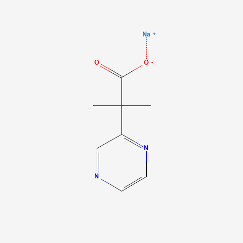 Sodium 2-methyl-2-(pyrazin-2-yl)propanoate