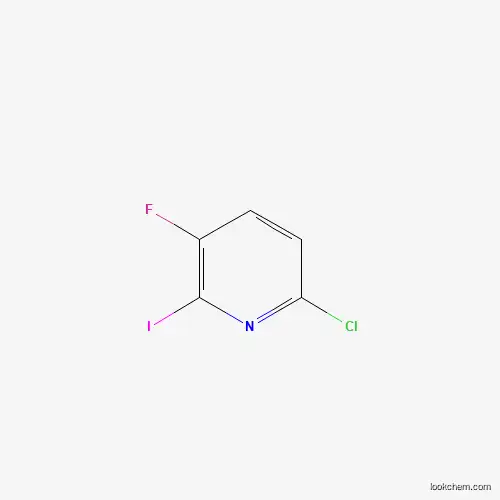 Molecular Structure of 1211590-36-1 (6-Chloro-3-fluoro-2-iodopyridine)