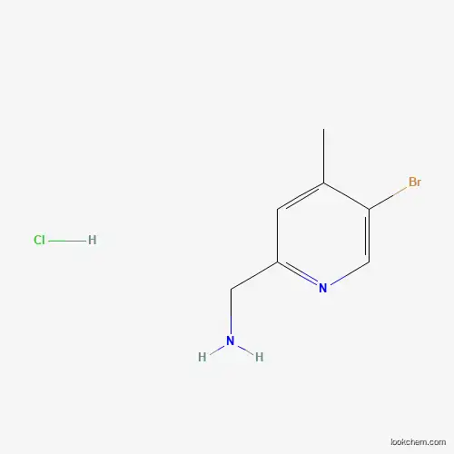 Molecular Structure of 1257535-47-9 ((5-Bromo-4-methylpyridin-2-yl)methanamine hydrochloride)