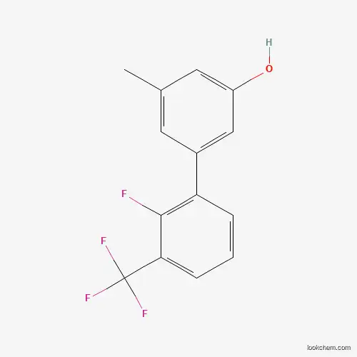 Molecular Structure of 1261977-84-7 (5-(2-Fluoro-3-trifluoromethylphenyl)-3-methylphenol)