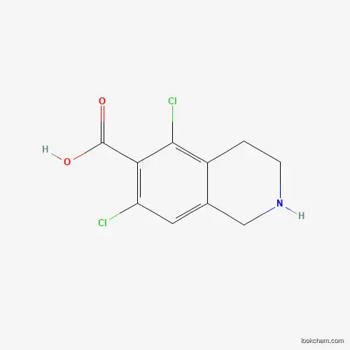 Molecular Structure of 1290176-71-4 (5,7-Dichloro-1,2,3,4-tetrahydroisoquinoline-6-carboxylic acid)