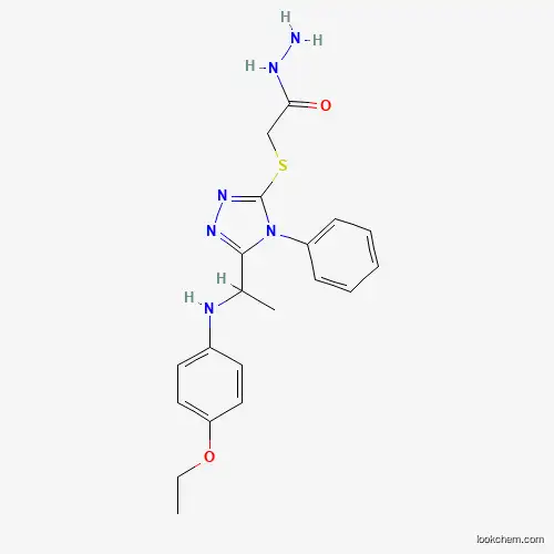 2-[(5-{1-[(4-ethoxyphenyl)amino]ethyl}-4-phenyl-4H-1,2,4-triazol-3-yl)thio]acetohydrazide