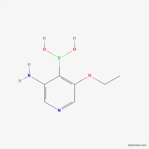 Molecular Structure of 1310405-08-3 ((3-Amino-5-ethoxypyridin-4-yl)boronic acid)