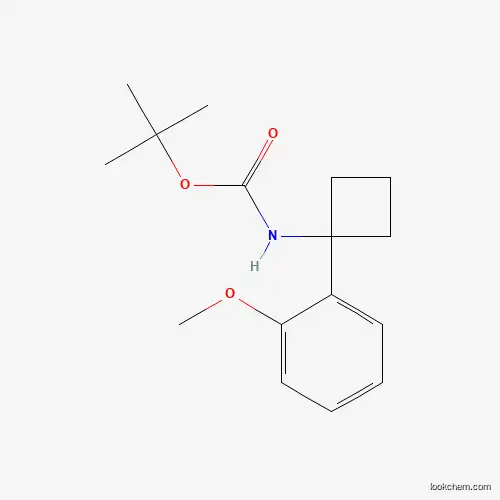 Molecular Structure of 1332765-73-7 (tert-Butyl N-[1-(2-methoxyphenyl)cyclobutyl]carbamate)