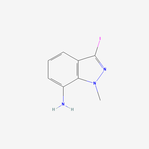 Molecular Structure of 1337880-77-9 (3-Iodo-1-methyl-1H-indazol-7-amine)