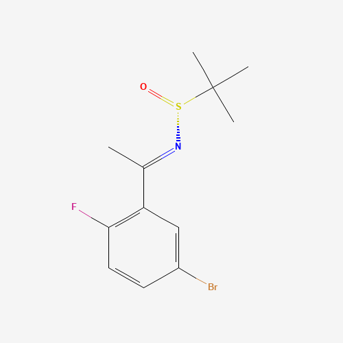 2-Propanesulfinamide, N-[1-(5-bromo-2-fluorophenyl)ethylidene]-2-methyl-, [N(E),S(R)]-