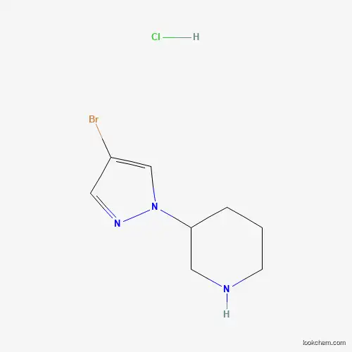 3-(4-Bromopyrazol-1-yl)piperidine, HCl