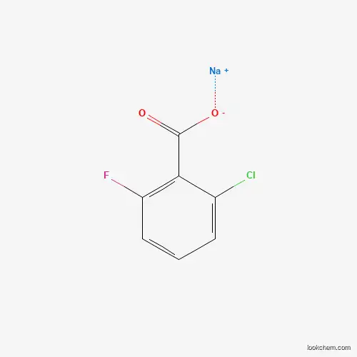 Molecular Structure of 1382106-10-6 (Sodium 2-chloro-6-fluorobenzoate)