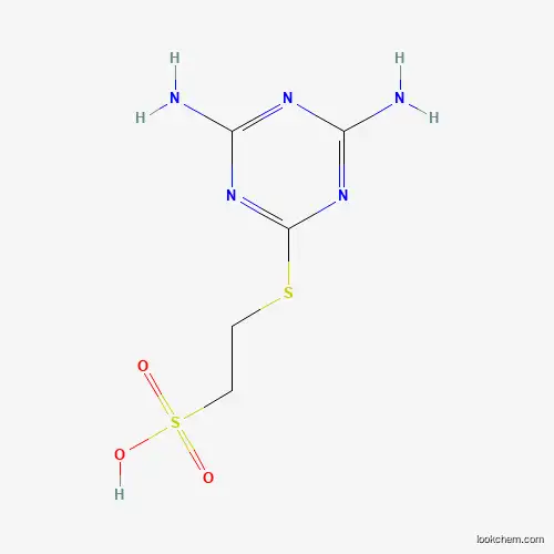 Molecular Structure of 1391054-56-0 (2-(4,6-Diamino-1,3,5-triazin-2-yl)sulfanylethanesulfonic Acid)