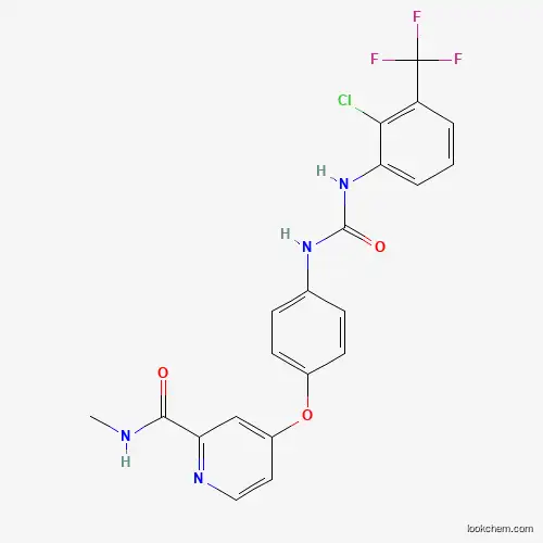 Molecular Structure of 1431697-81-2 (4-(4-(3-(2-chloro-3-(trifluoroMethyl)phenyl)ureido)phenoxy)-N-MethylpicolinaMide)