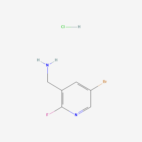 Molecular Structure of 1432754-51-2 ((5-Bromo-2-fluoropyridin-3-yl)methanamine hydrochloride)