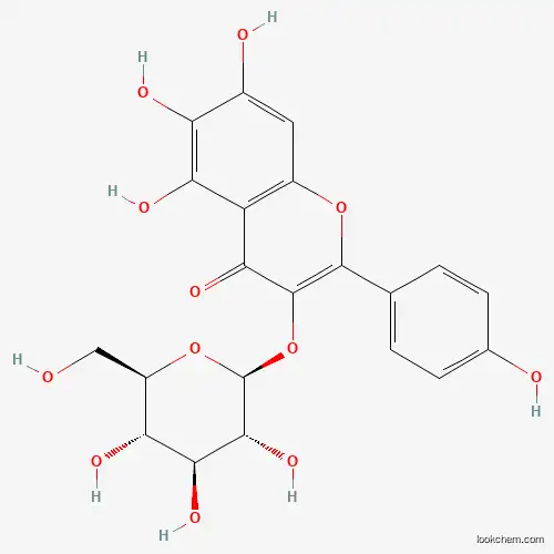 Molecular Structure of 145134-61-8 (6-Hydroxykaempferol 3-glucoside)