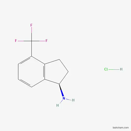 Molecular Structure of 1466429-18-4 ((R)-4-(trifluoromethyl)-2,3-dihydro-1H-inden-1-amine hydrochloride)