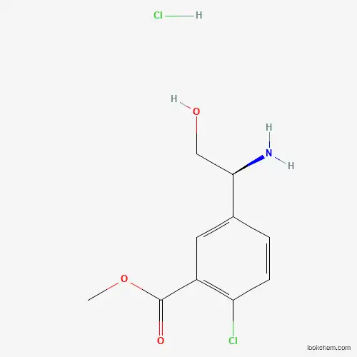 methyl 5-[(1S)-1-amino-2-hydroxyethyl]-2-chlorobenzoate hydrochloride