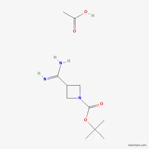 tert-Butyl 3-carbamimidoylazetidine-1-carboxylate acetate