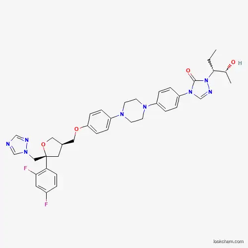 4-(4-(4-(4-(((3R,5R)-5-((1H-1,2,4-triazol-1-yl)methyl)-5-(2,4-difluorophenyl)tetrahydrofuran-3-yl)methoxy)phenyl)piperazin-1-yl)phenyl)-1-((2R,3R)-2-hydroxypentan-3-yl)-1H-1,2,4-triazol-5(4H)-one