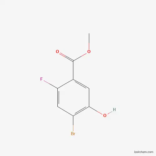 4-BROMO-2-FLUORO-5-HYDROXY-BENZOIC ACID METHYL ESTER