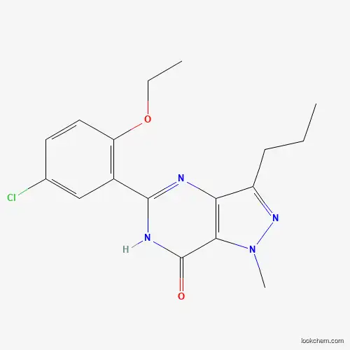 7H-Pyrazolo[4,3-d]pyrimidin-7-one, 5-(5-chloro-2-ethoxyphenyl)-1,6-dihydro-1-methyl-3-propyl-