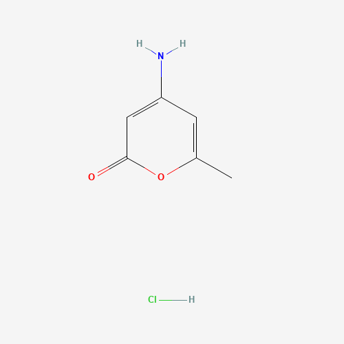 Molecular Structure of 1956318-23-2 (4-Amino-6-methyl-2H-pyran-2-one hydrochloride)