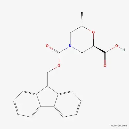 trans-4-(((9H-fluoren-9-yl)methoxy)carbonyl)-6-methylmorpholine-2-carboxylic acid